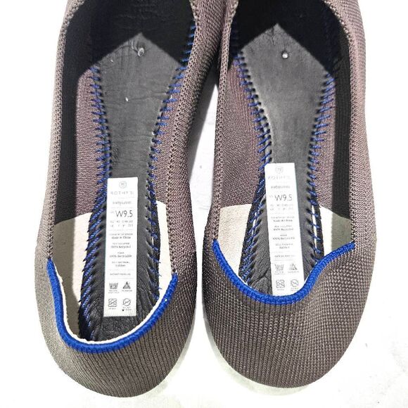 ROTHY'S The Point Flat Mink Dusty Purple Retired Pointed Toe Flats Shoes EUC 9.5 - Picture 2 of 5